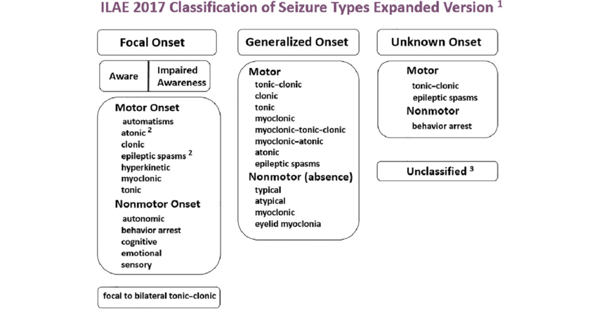 2017 ILAE Seizure Classification